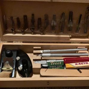 X-ACTO Vintage knife and No. 86 tool chest.